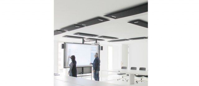BAFFLE SOUND ABSORBING CEILING SYSTEM